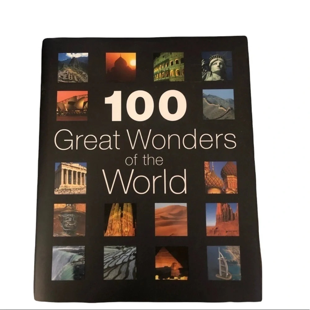 Hardcover 100 great wonders of the world Coffee table book Educational Gift